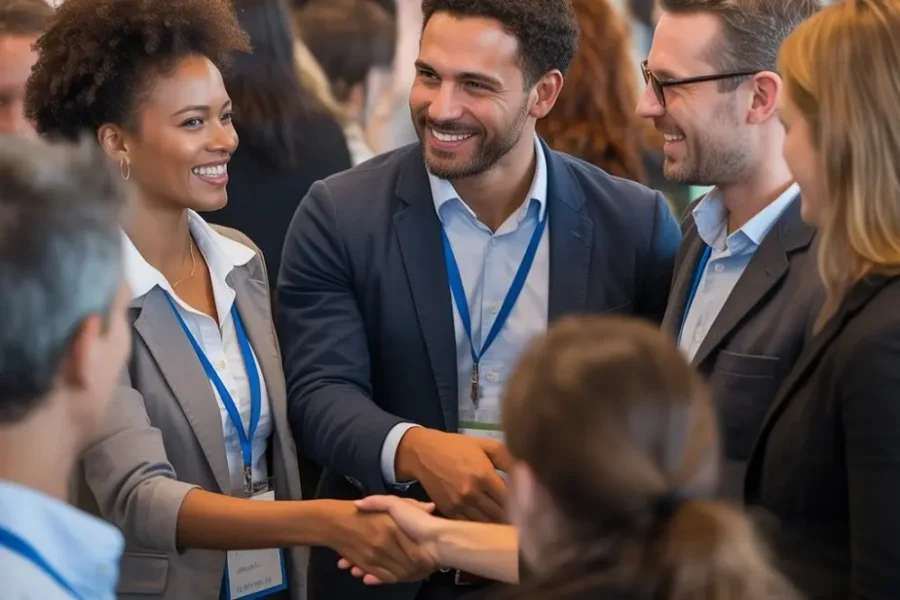 Professional eco business team – building trust in the organic marketplace