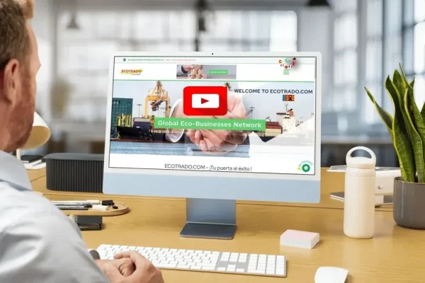 Man discovering how to transform his eco business through Ecotrado's online platform